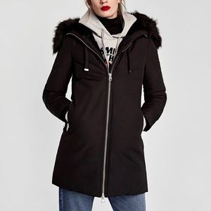 Black Water repellant coat